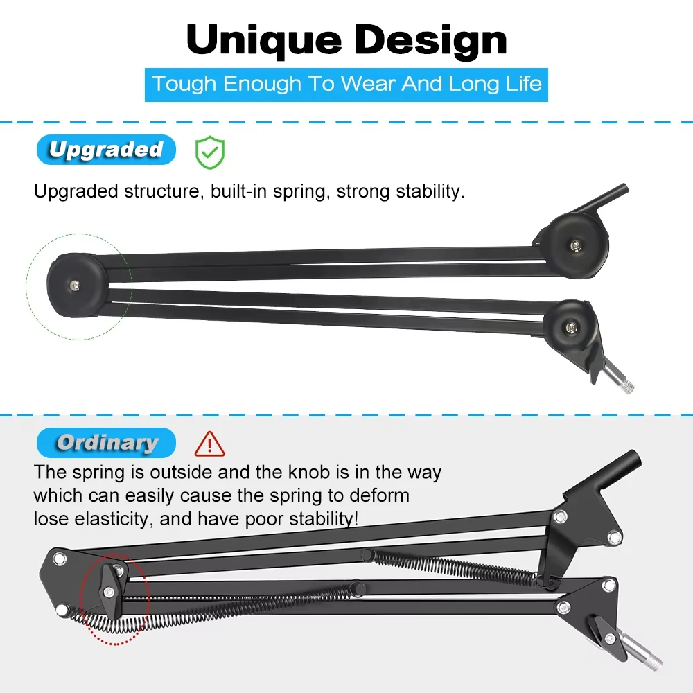 YIZHAN デジタル顕微鏡スタンドアップグレード折りたたみスタンドとステージサスペンションブームシザーアームベーススタンドヘビーデューティマイクブラケット