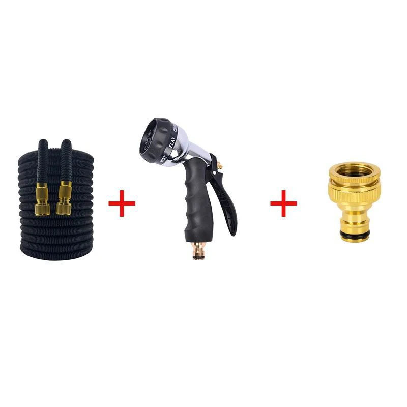 

25 футов-100 футов расширяемый волшебный шланг гибкий садовый шланг для мытья автомобиля водяной пистолет высокого давления двор ирригация полив водопроводная труба