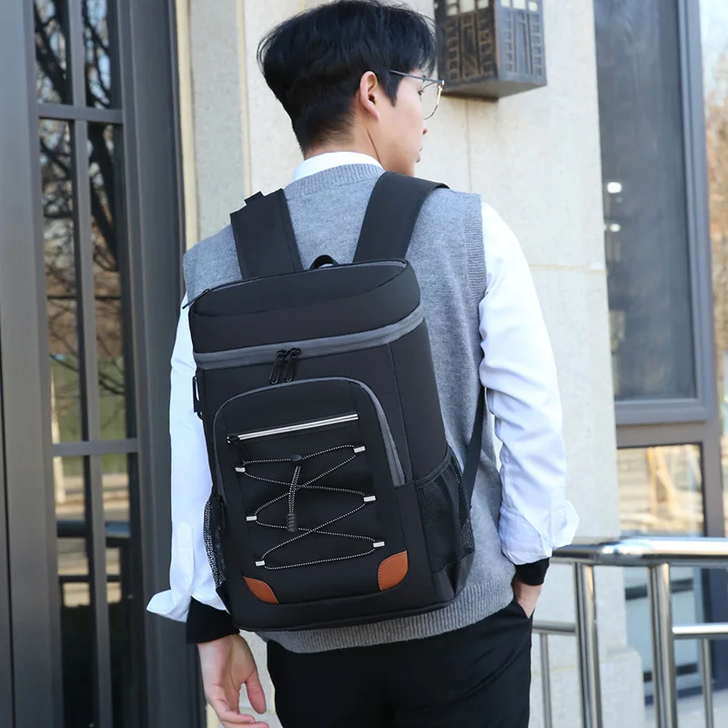 Portable Large‑Capacity Cooler Backpack Thick Insulated Thermal Picnic Bag Waterproof Rucksack for Outdoor Camping Hiking Beach