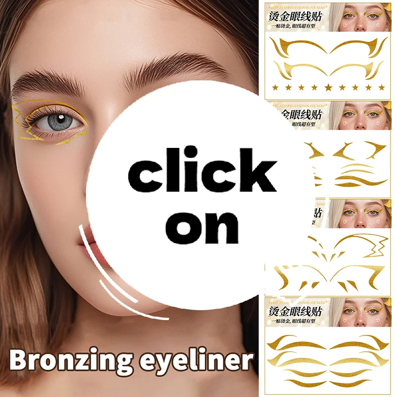 

Блестящие наклейки для лица, подводка для глаз, татуировка, вспышка, золотые временные татуировки, водостойкие наклейки для макияжа для девочек, вечерние музыкальные фестивали