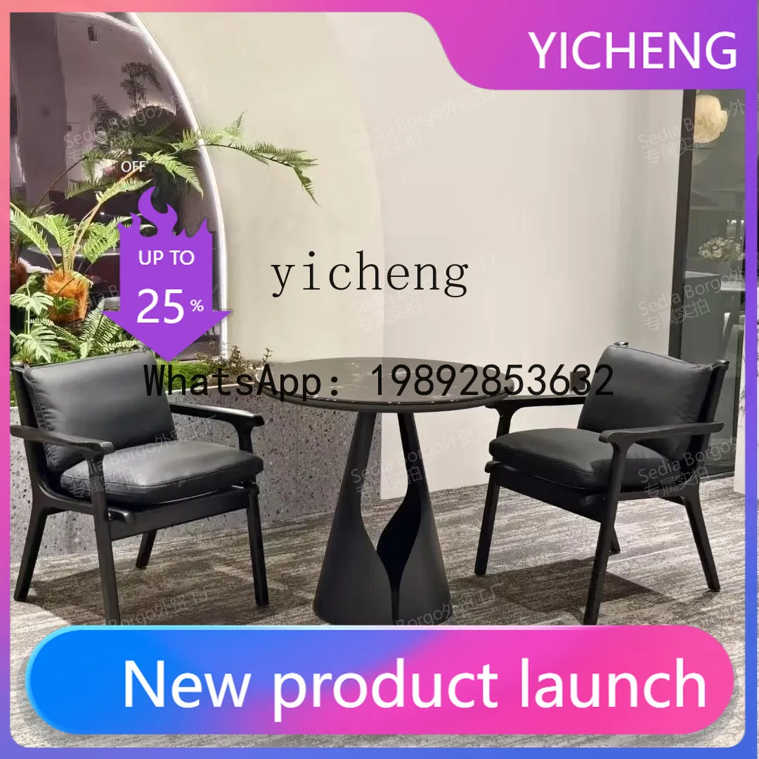 

H5 chair household Italian leather premium backrest armrest desk tea chair solid wood minimalist light luxury