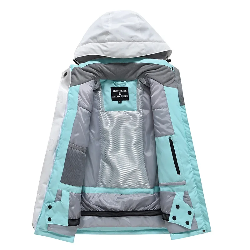 Chaqueta de esquí impermeable con capucha para niñas, deportes de montaña al aire libre, abrigos de nieve para niños, senderismo, ropa de Snowboard a prueba de viento para niños, Invierno