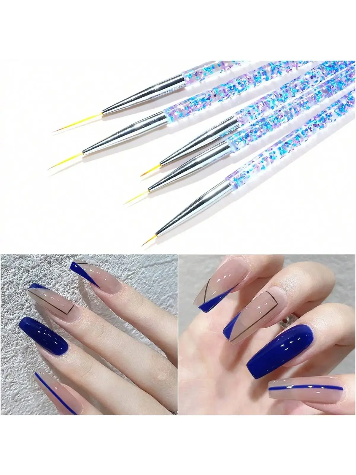 15pcs Nail Art Brush Set Including Uv Gel Nail Polish Brush, Acrylic Nail Brush And Other Manicure Tools