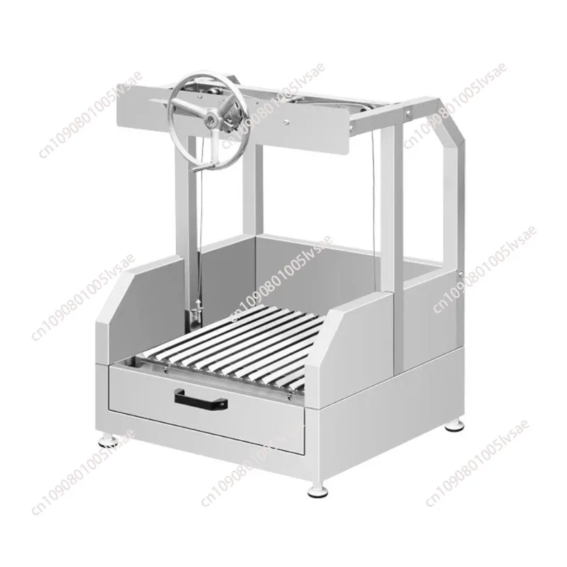 Stainless Steel BBQ Grill Counter Top Charcoal Grill Adjustable Height Charcoal Argentine Grill
