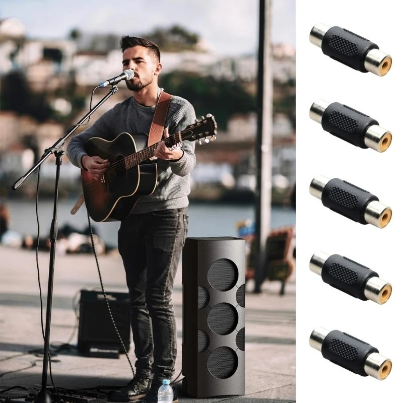 

DXAB RCAs Female to Female Sound Connectors for Indoor Equipment and Projectors