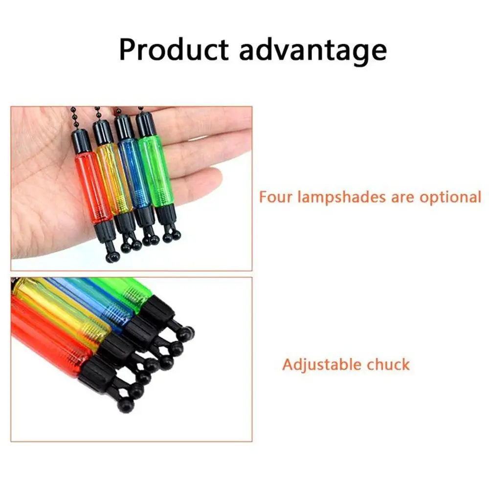 1Pcs Durable Fishing Pliers Bite Alarm 5 Color Indicators Soft Chain Component Fish Tackle Accessories Supplies