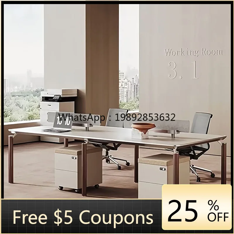 YFY Four-Person Office Desk Staff 2/6 Person Workstation Combination Employee Card Seat Fashion