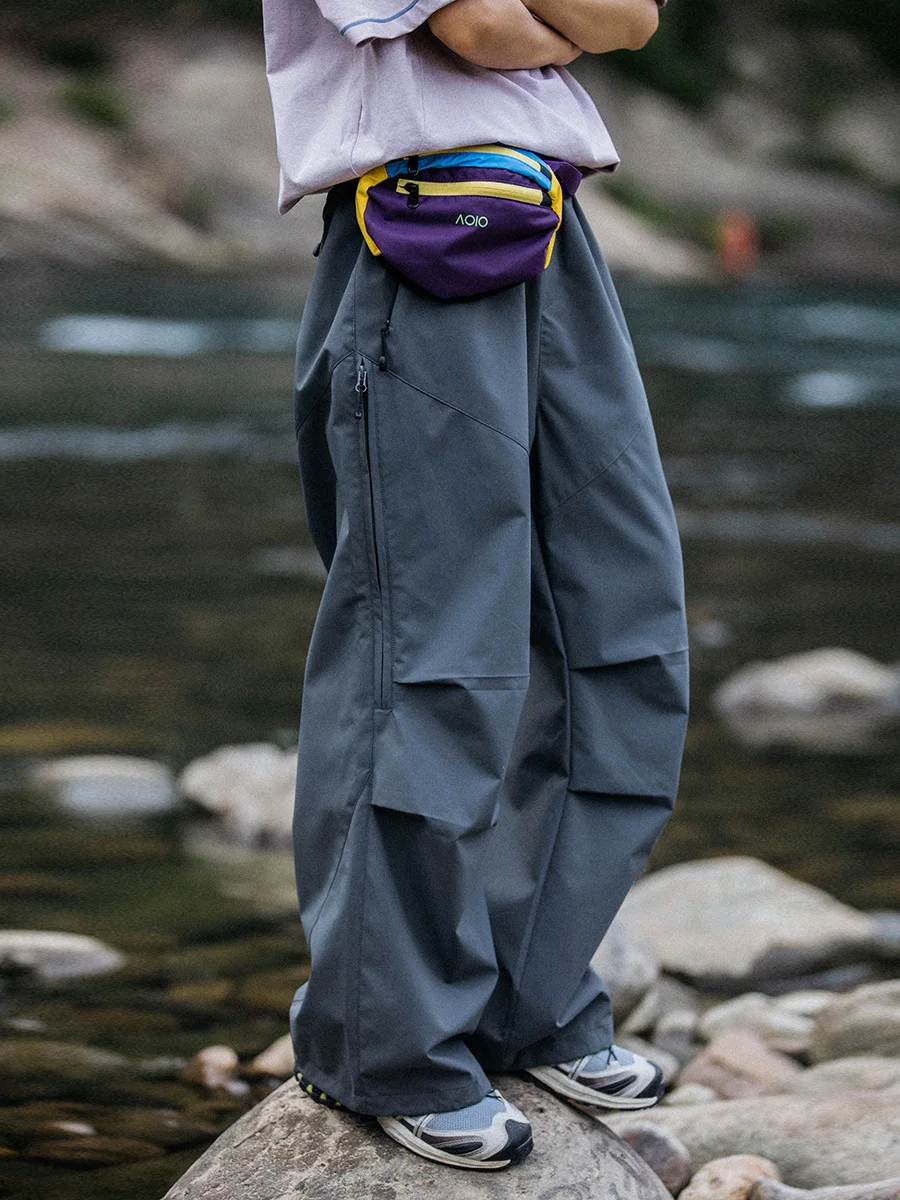 

Брюки для активного отдыха Mountainvalley: водонепроницаемые, дышащие, с боковой молнией, в стиле парашютиста, свободного кроя, для улицы