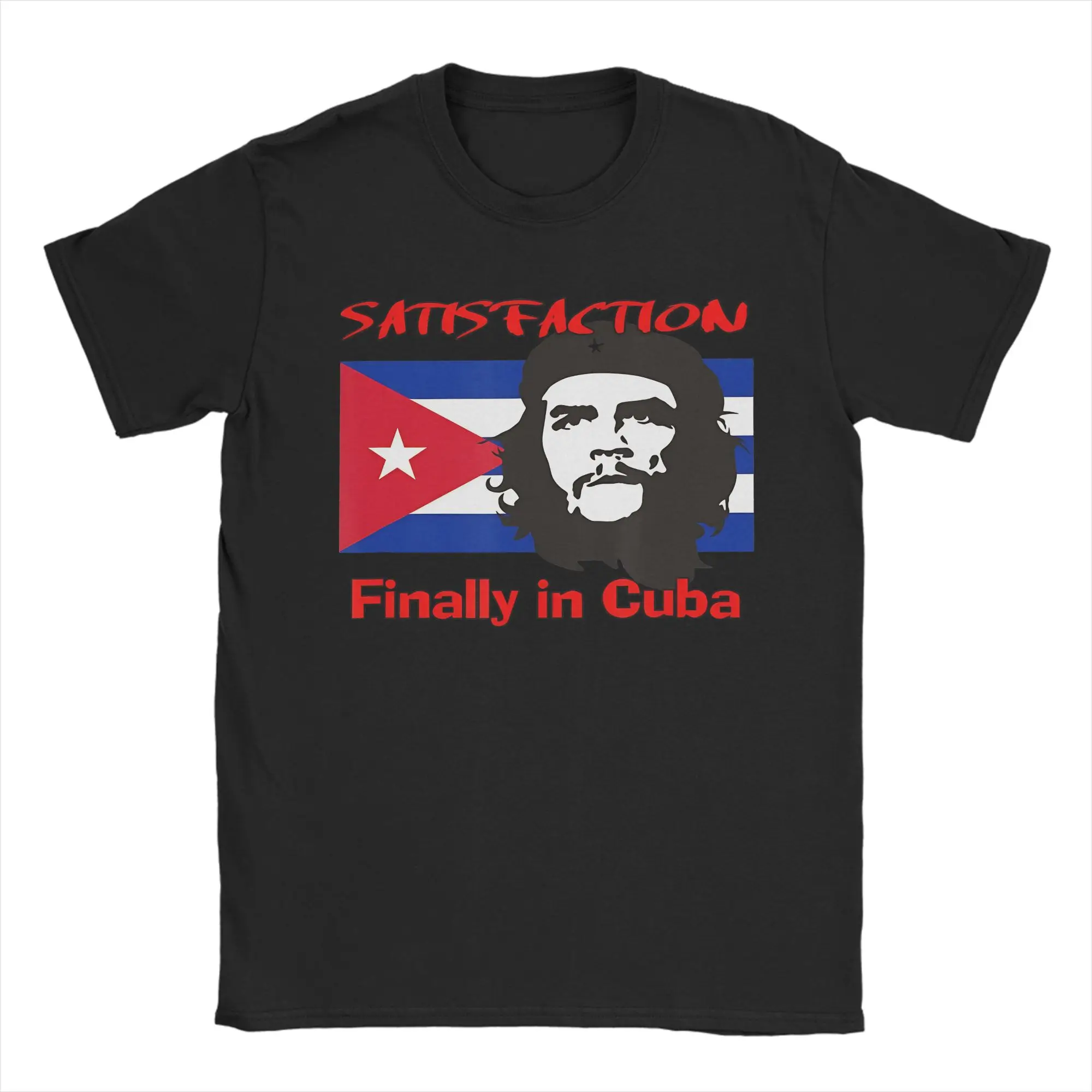 Graphic Printing Che Guevara Cuba Flag  T Shirt for Men Women  Cotton Tee Shirt Short Sleeve Clothes