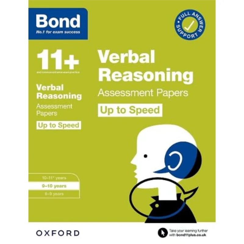 Bond 11 Verbal Reasoning Up To Speed Assessment Papers With Answer Support 910 Years Bond Oxford University Press 9780192785176