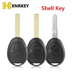 Xnrkey escudo chave remota do carro de 2 botões para bmw mini cooper r53 r50 s para land rover 75 z3 z4 x3 x5 e46 substituição do escudo chave em branco