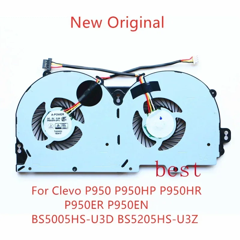 New Original Laptop CPU GPU Cooling Fan For Clevo P950 P950HP P950HR P950ER P950ER P950EN Fan BS5005 HS-U3D BS5205HS-U3Z