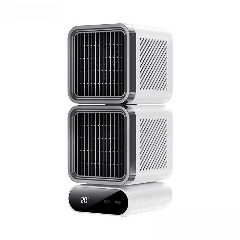 

Double-layer shaking head ice desktop fan multi-angle cold air charging fan shaking head air conditioner fan