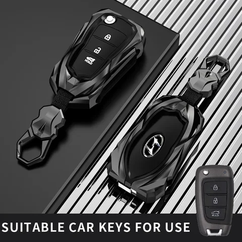 Чехол для ключей Hyundai: Смарт-чехол-брелок для Accent, Kona, Tucson, Elantra, Solaris, Verna, Creta, 30, I35, I40, Ix35
