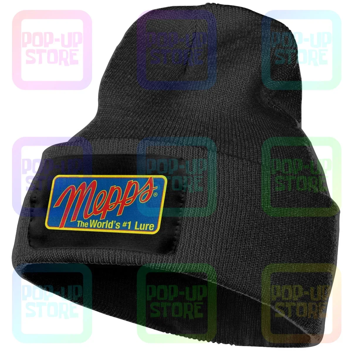 Mepps Fishing Spinners Spoons Lures Logo Knitted Beanie Hat Beanies Cap Style Classic Best Quality