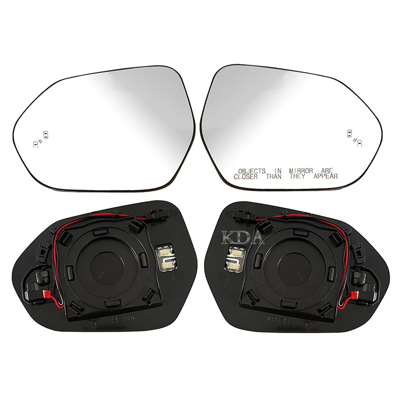 n 専用 Auto Heated Blind Spot Warning Rear Mirror Glass USA Version For