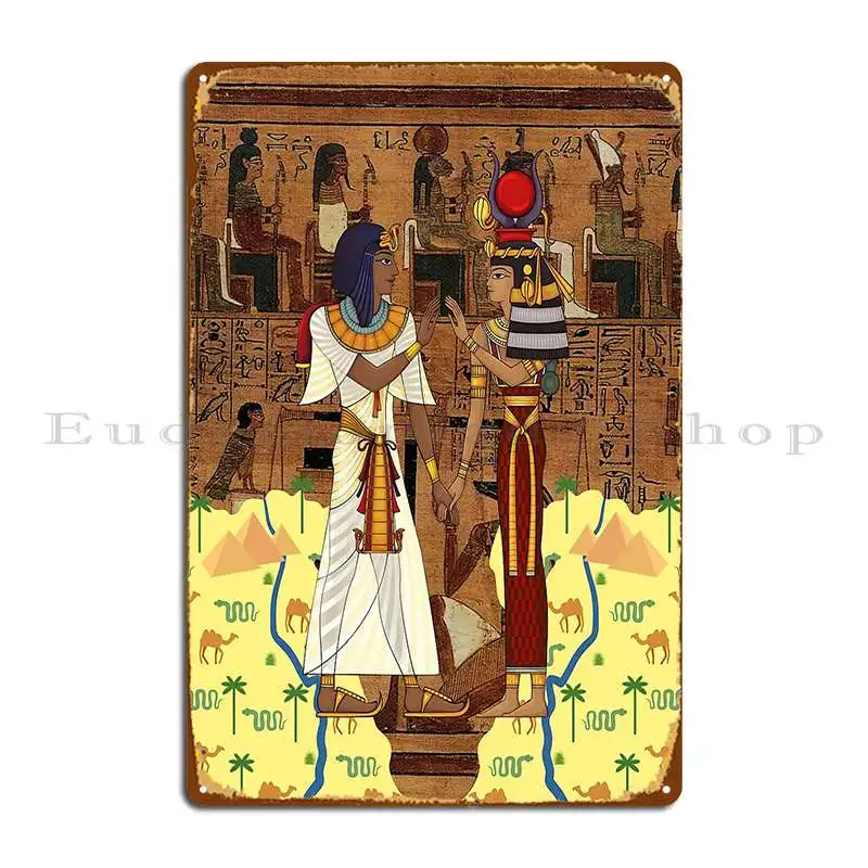 ファラオとレリーフ,金属板のポスター,壁の壁画,古代エジプトの生活,ガレージのデザイン,クラブ,バー,パブ,ブリキの看板