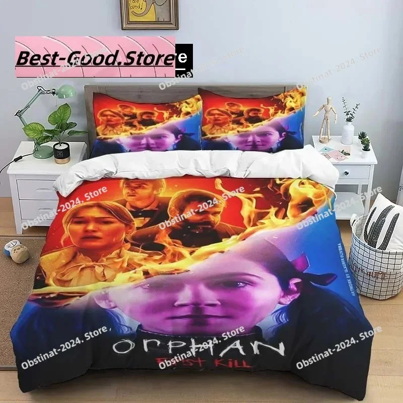 

3D Print Horror Movie Film Orphan Bedding Set Boys Girls Twin Queen King Size Duvet Cover Pillowcase Bed boys Adult Bedroom