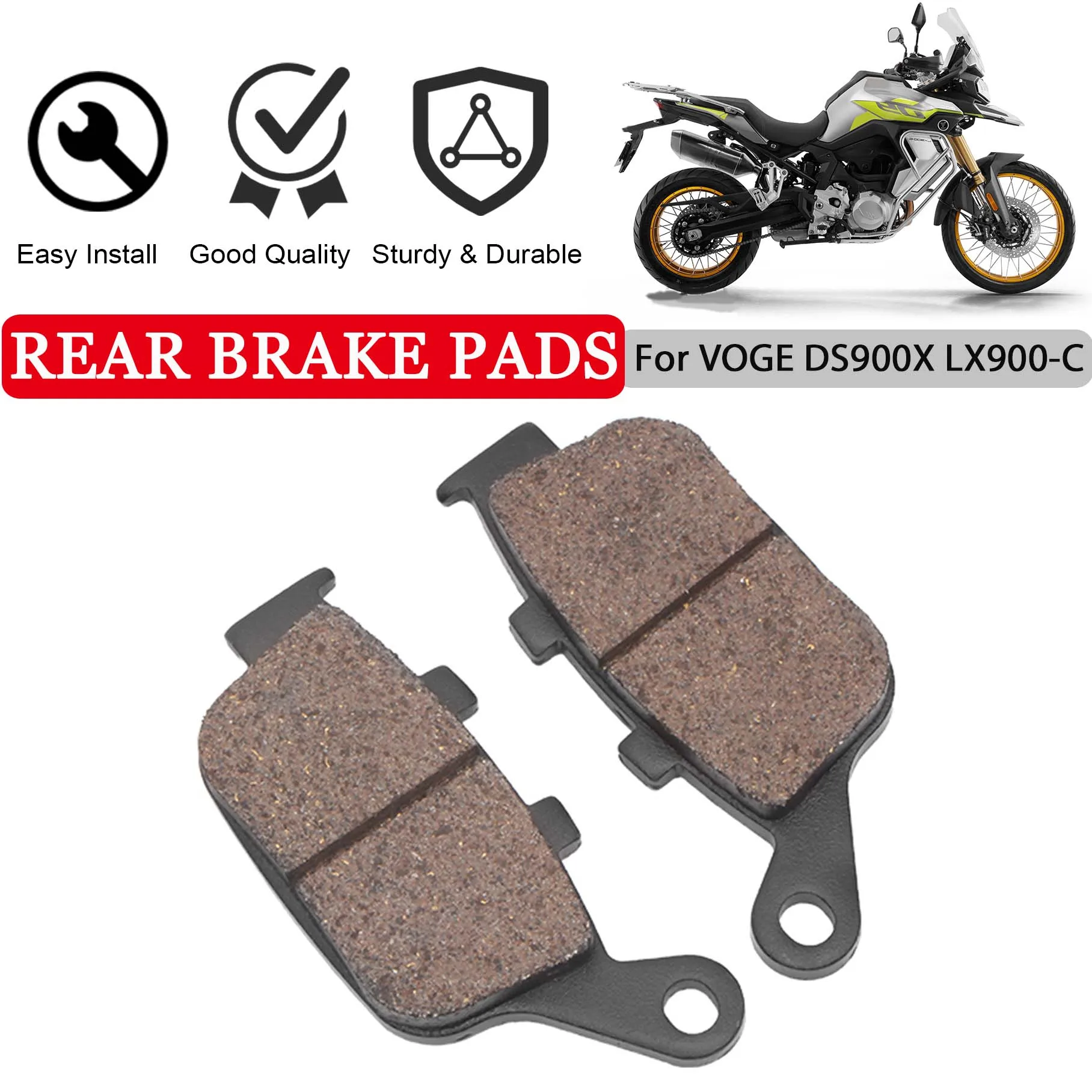 

Motorcycle Rear Brake Pads Pad Ceramics For VOGE DSX900 DS900X DS900 X 900 DSX 900 900DSX DS 900X LX900-C 2024 2025 Accessories