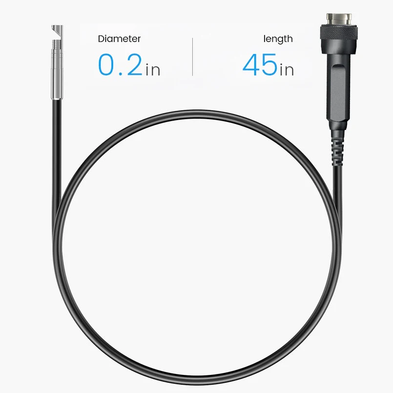 Imagem -06 - Teslong-rifle Borescope Câmera de Limpeza Visual Arma Sonda Flexível Tela Ips Lente mm 115cm