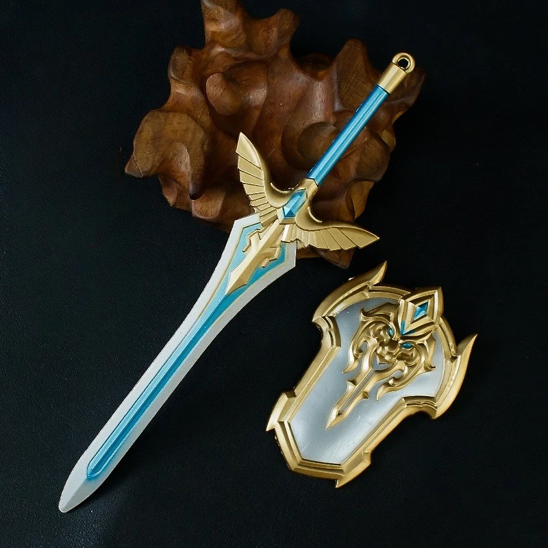 Modèle périphérique en métal World of Warcraft, 15cm, accessoires artisanaux avec un bouclier, décoration de bureau, ornements, cadeaux, jouets