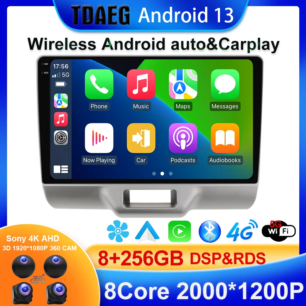 

Android 13 8GB 256GB For SUZUKI Every Wagon 2015+ Car Multimedia Player GPS Radio 360 Camera Wireless carplay auto DSP RDS BT5.0