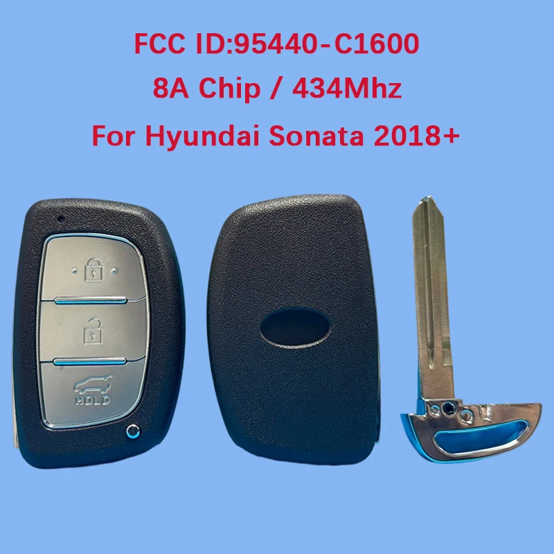 

CN020150 Aftermarket 3 Button Smart Key Remote 8A Chip 434Mhz FCC ID 95440-C1600 Keyless Go For Hyundai Sonata 2018+