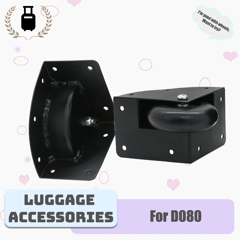 

For D080 Universal Fixed Luggage Wheel Luggage Replacement Straight Roller Non-Swivel Heavy-Duty Load Capacity