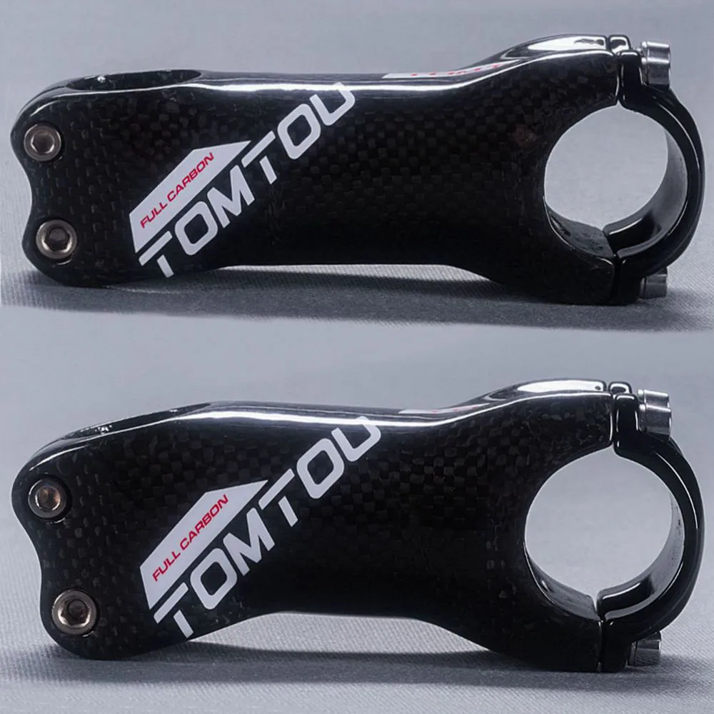 

TOMTOU Super Strength Carbon Fiber Stem 6/17 Degree Angle Clamp 31.8mm*60-130mm Bicycle Road or Mountain Bike Stem Parts