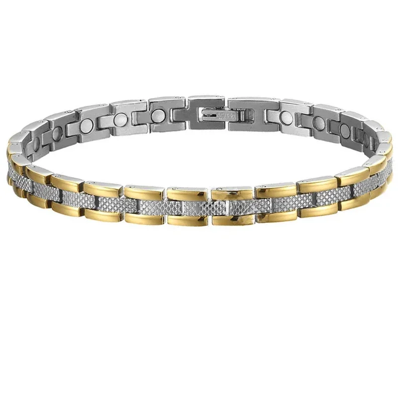 Magnetic Bracelets for Women Ultra Strength 3500 Gauss Magnet Steel Jewelry Gifts Adjustable Bracelet Length