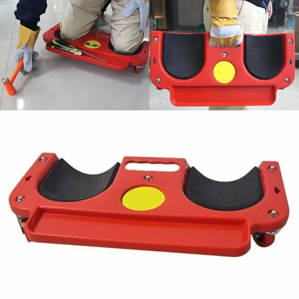 Rolling Knee Pad with 5 Universal Wheels Knee Protection for Construction Auto Repair Gardening Max Loading 100KG