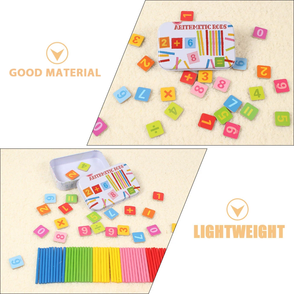 1 Zestaw Edukacyjnych Patyczków do Liczenia Drewniane Patyczki Matematyczne Kolorowe Patyczki Aritmetyczne Wczesna Nauka Matematyki Gry w Liczenie Zabawki dla Dzieci