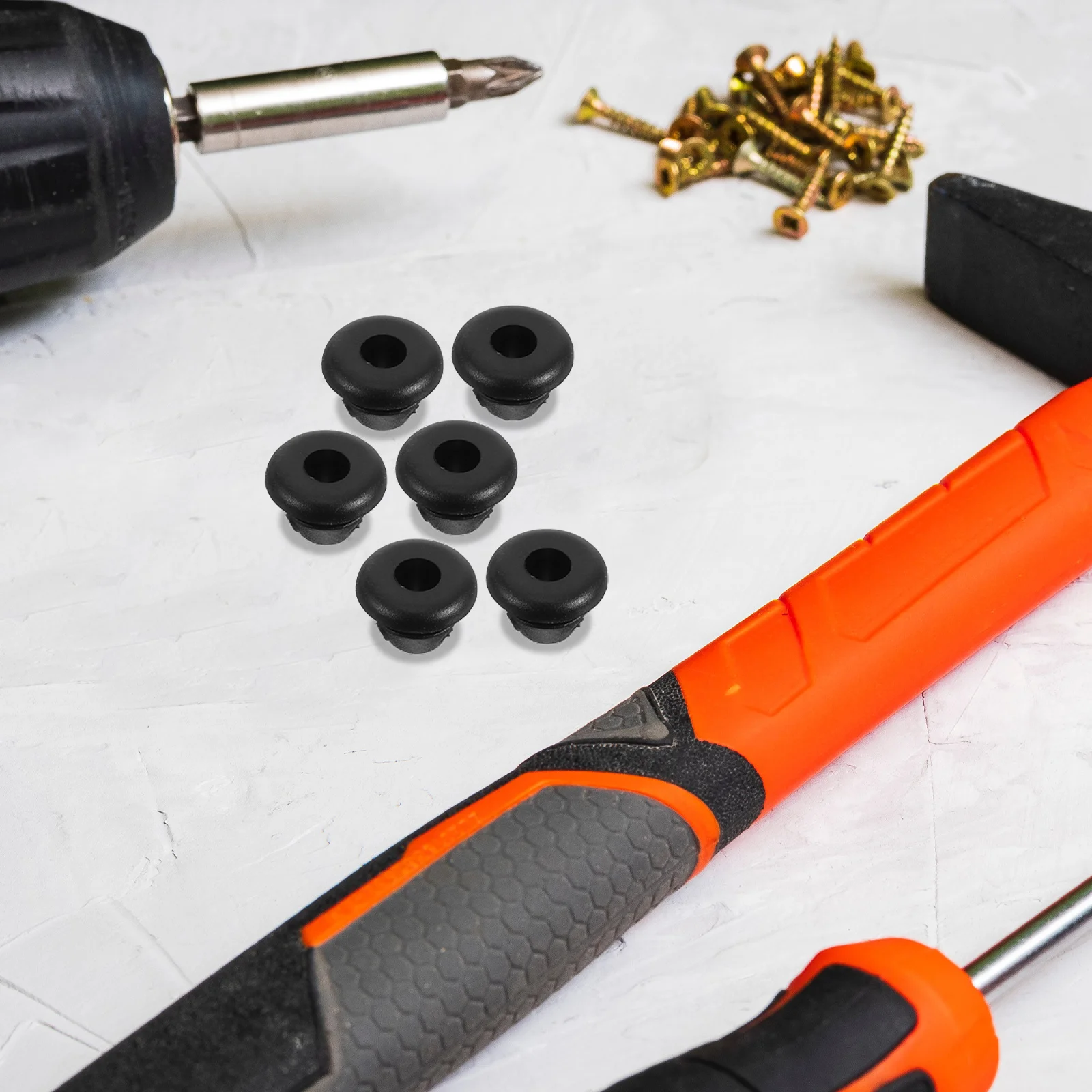 

200Pcs Rubber Cable Grommets Black Round Hole Protectors for Automotive Electrical Wiring Wire Management
