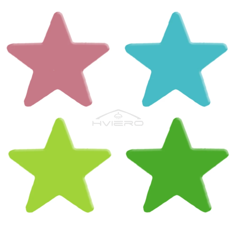 50X Glowing 3D Stars Glow in Dark on Wall Decoration Stickers Kids Baby Room Bedrooms Ceilings Home Fluorescent Pentagram Paper