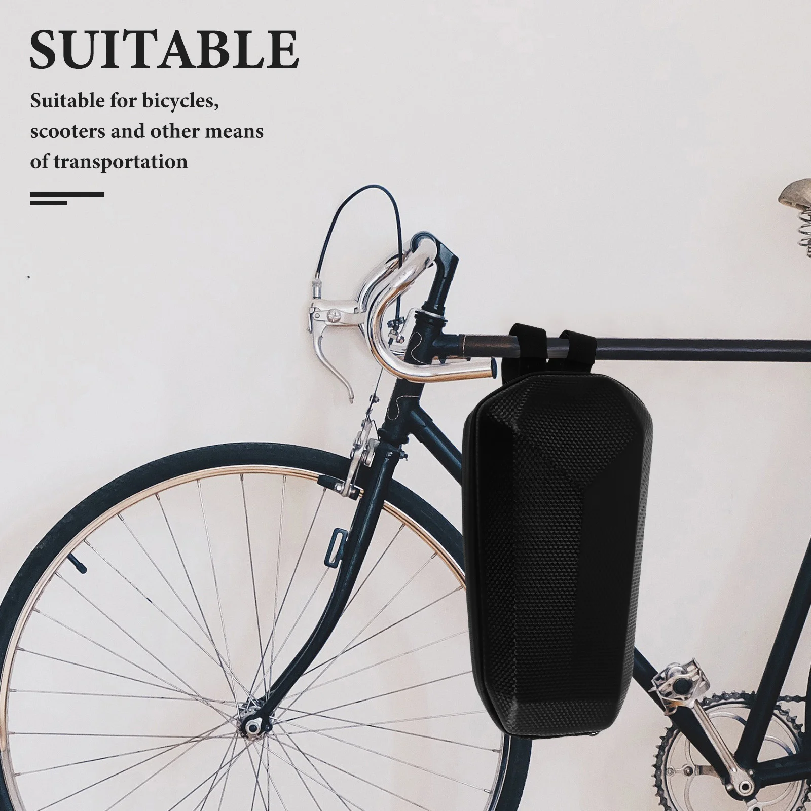 Universal Waterproof Eva Scooter Handlebar Bag Large Storage Front Pouch for Electric Bikes Folding Scooter Accessories