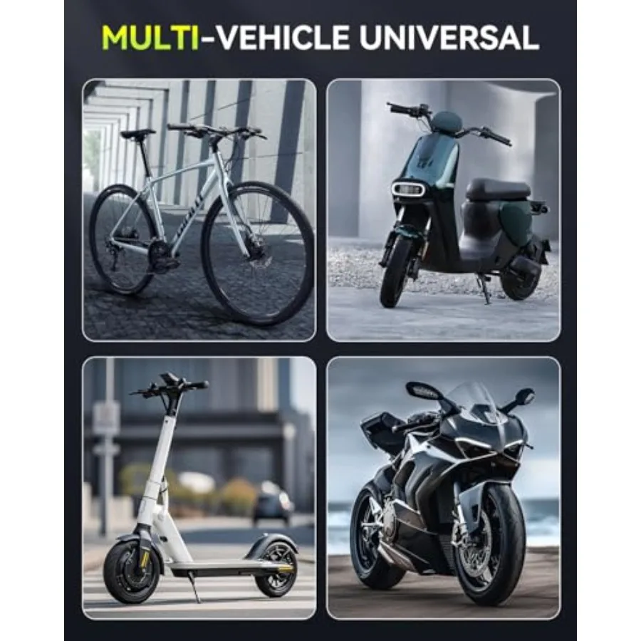 قابلة للشحن مقاوم للماء دراجة نارية مكبح قرصي قفل مع 120dB إنذار ل 7 مللي متر الفرامل الدوار وعجلة الأمن 5FT تذكير كابل أ