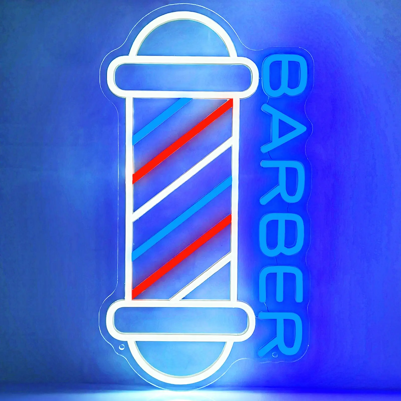 

Barber Neon Sign for Barber Shops,Hair Salon Decor Wall Decor Led Light Signs Business Store Sign Holiday Gift for Hairdresser
