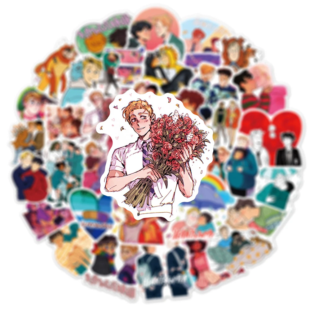 10/30/50pcs TV Show BL Heartstopper Stickers Decals DIY Motorcycle Suitcase Phone Luggage Funny Waterproof Graffiti Sticker Pack