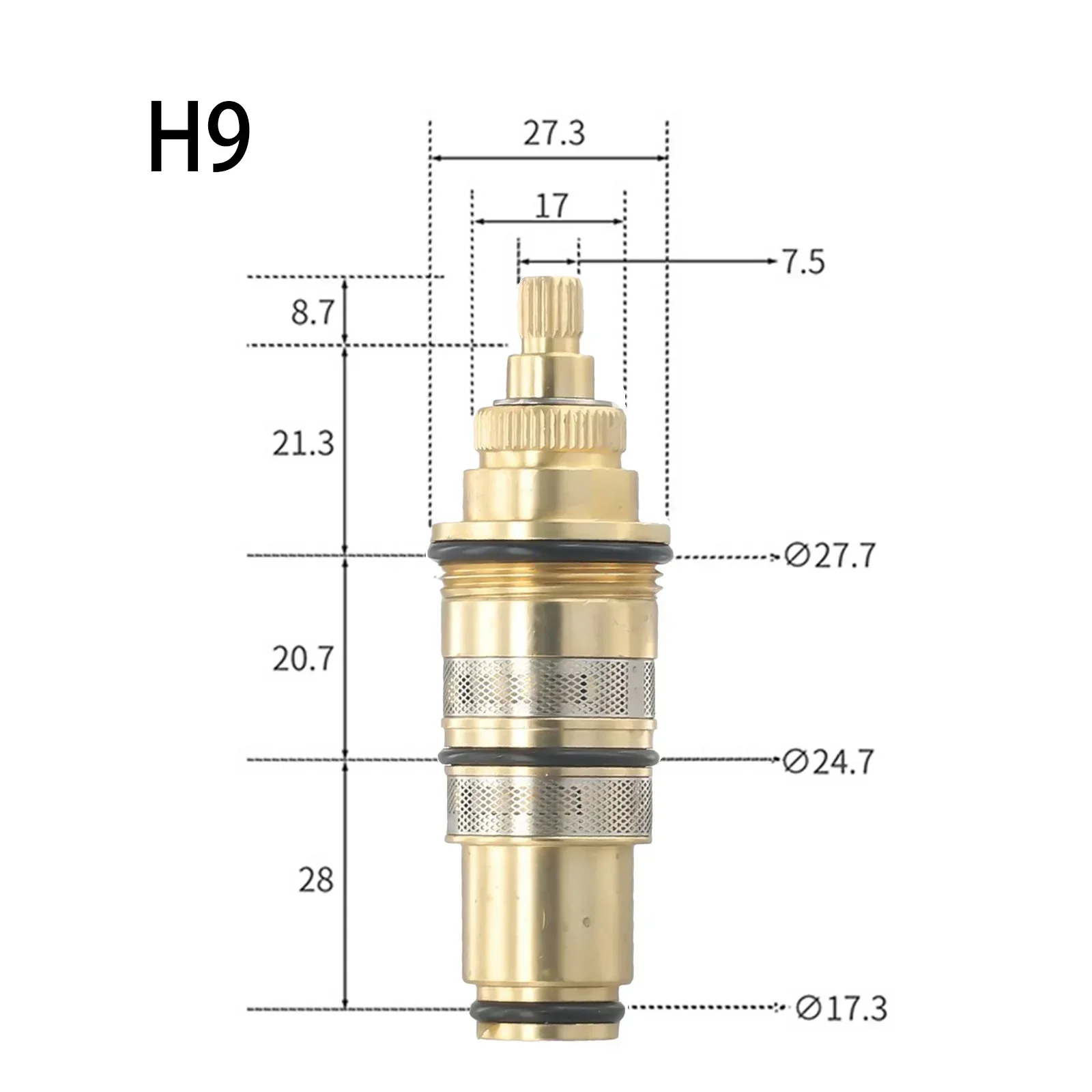 Brass Thermostatic Cartridge Temperature Control Valve Shower Bar Mixing Bathroom Accessories For Home Renovation High Quality