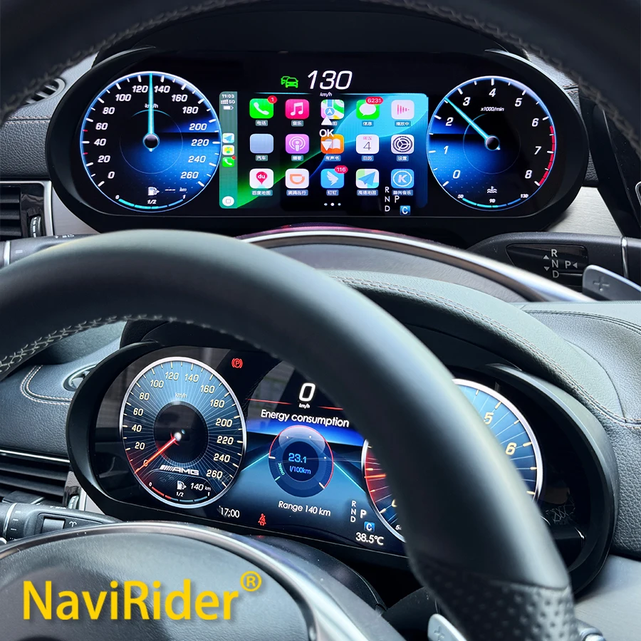For Benz ML GL GLE GLS W166 X166 2012-2019 LCD Dashboard Speedometer Instrument Panel Cluster GPS Navigation Virtual Cockpit
