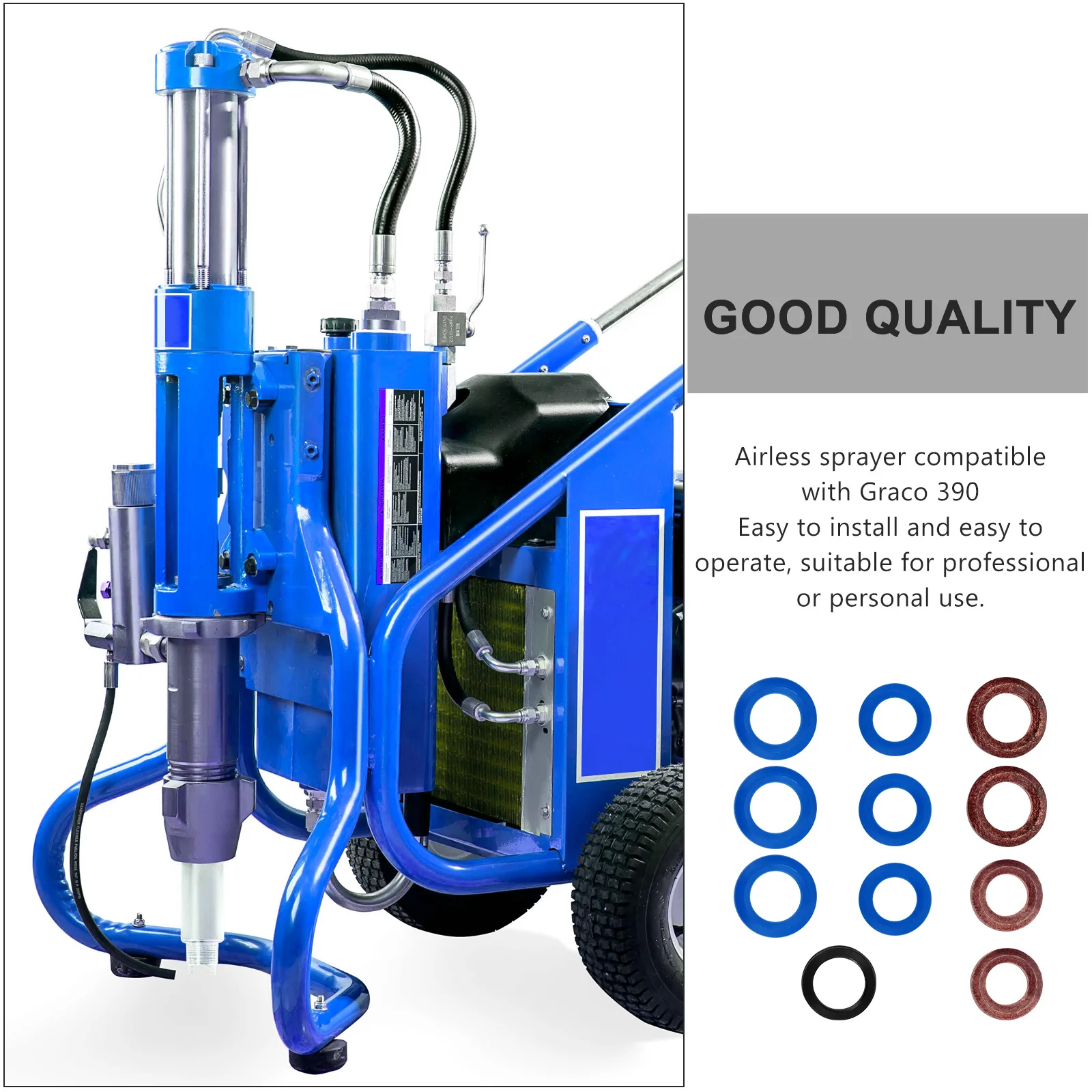 11 قطعة مجموعة حلقات الختم بخاخ الطلاء متينة لاستبدال البخاخ بدون هواء أداة إصلاح ذاتية الصنع حشية آلة طلاء الرش