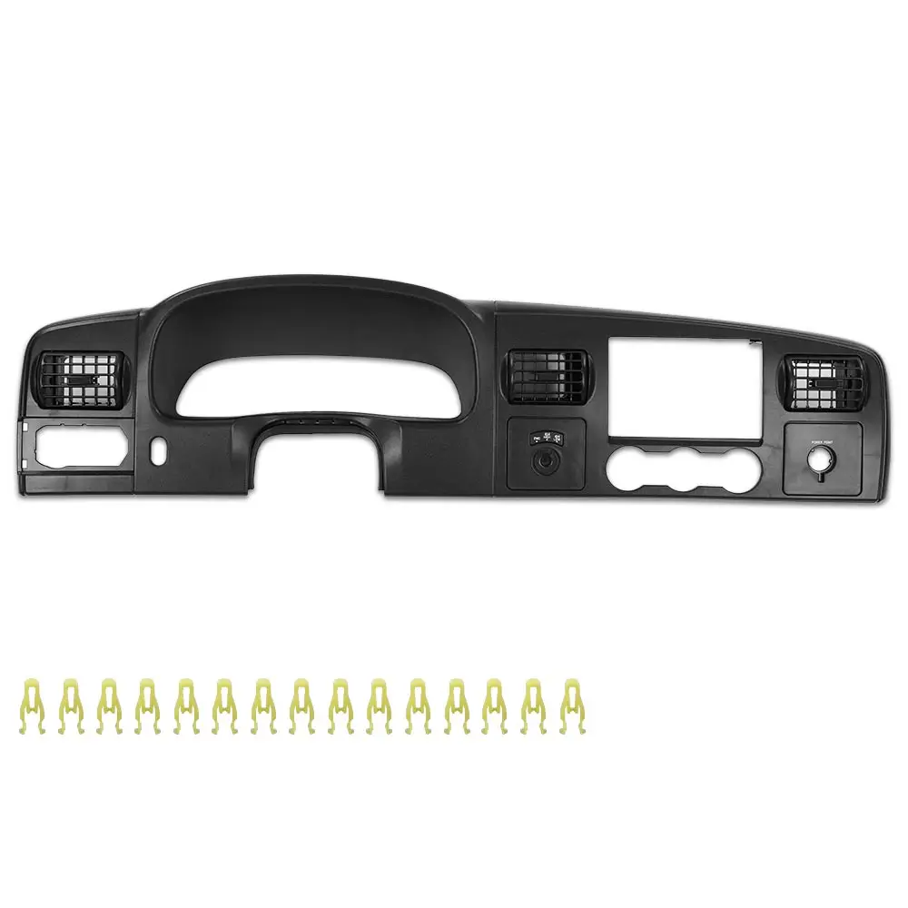 

Crossdesign Dash Bezel Dashboard Surround Trim Panel Compatible with Ford F250 F350 Super Duty 2005 2006 2007 Black