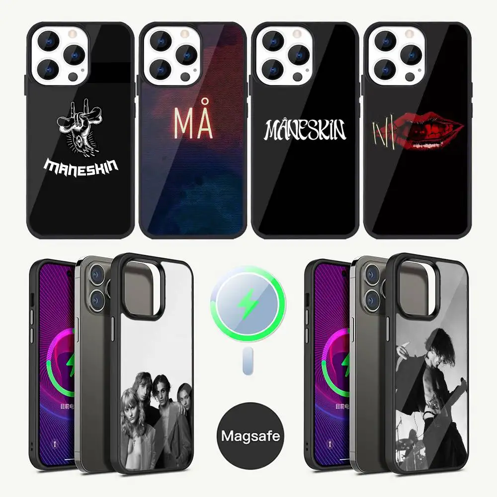 

Maneskin Damiano David Phone Case For iPhone 16,15,14,13,12,11,Plus,Pro,Max Mini Magsafe Magnetic Wireless Charging
