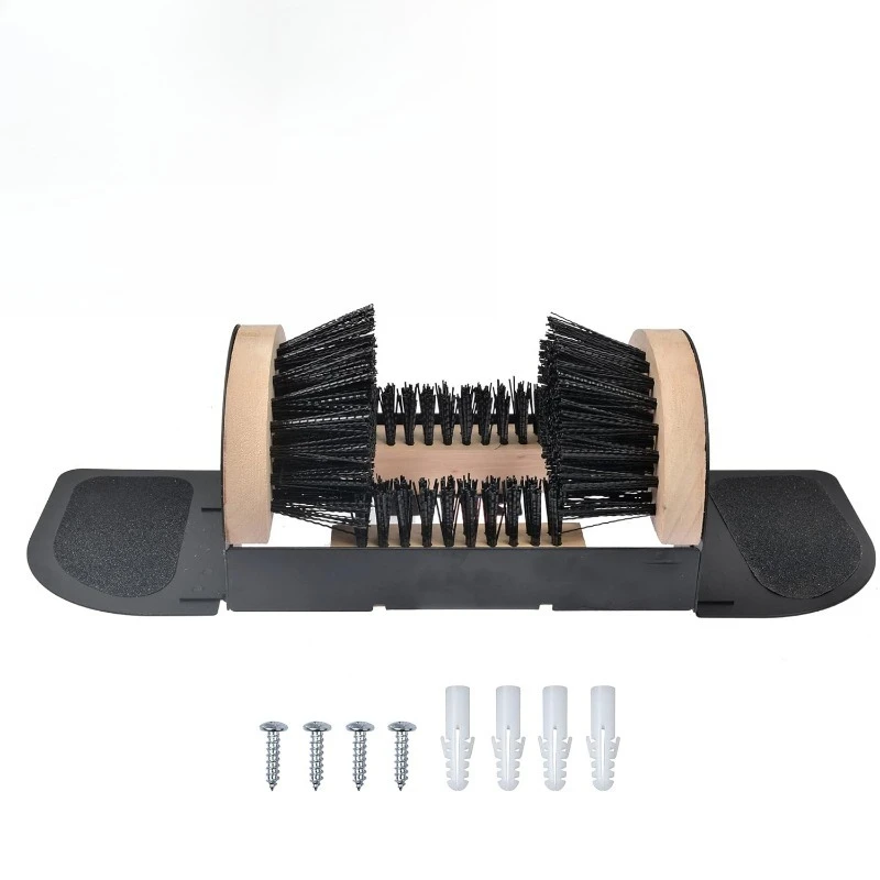 

Outdoor shoe brush with pedal shoe polisher, outdoor shoe polisher