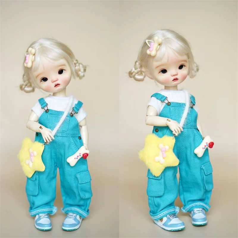 BJD doll overalls clothes for 1/6 1/5 1/4 BJD MSD YOSD doll suspenders pants doll clothing accessories