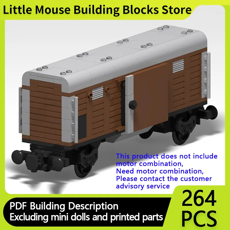 

City Car Model MOC Building Bricks 4 Wheel-Covered Freight Wagon Modular Technology Children Holiday Gifts Assemble Toys Suit