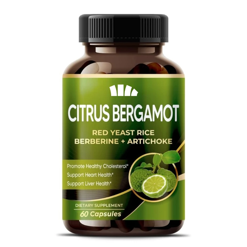 Bergamot Gummies Contain Kimchi, Red Yeast Rice, Olive Leaves, Immune and Anti-aging Support, Vegetarian Gummies