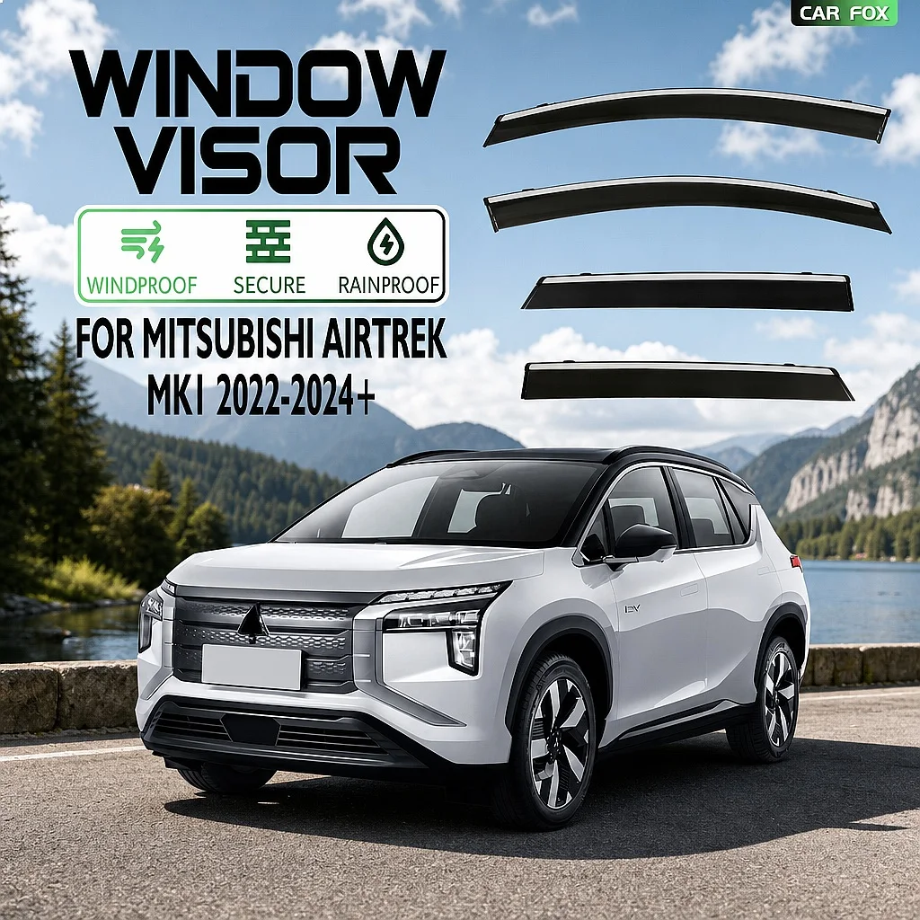

For Mitsubishi Airtrek 2022+ Window Visor Rain Sun Shade Car Awning Side Windshield Shelter Auto Accessories