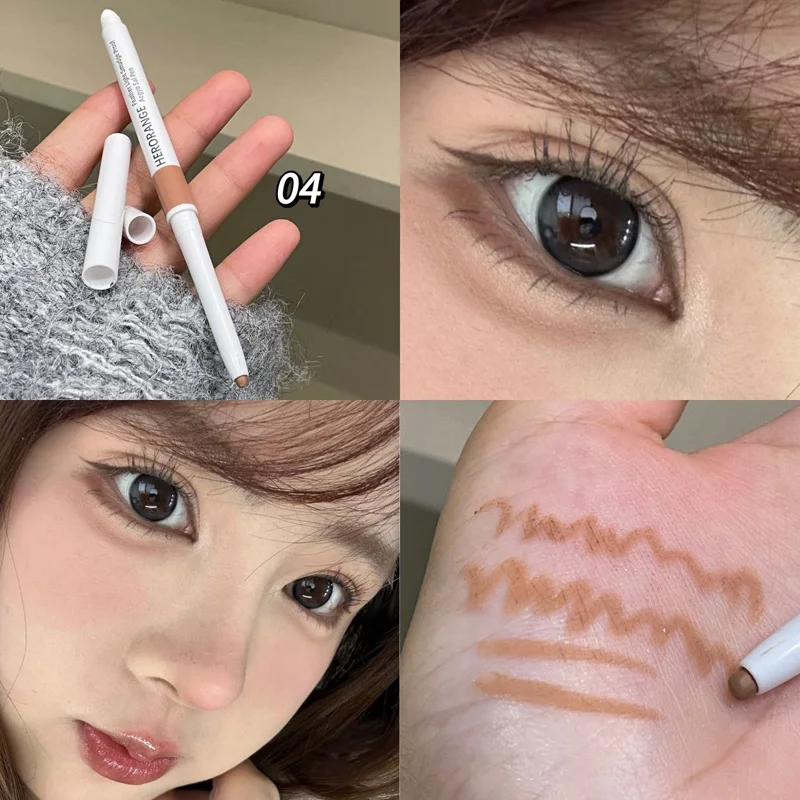 Glitter Diamond Lying Silkworm Pencil Peach Shimmer Highlighter Aegyo Sal Stick Brighten Eye Shadow Pen Makeup Korean Cosmetic