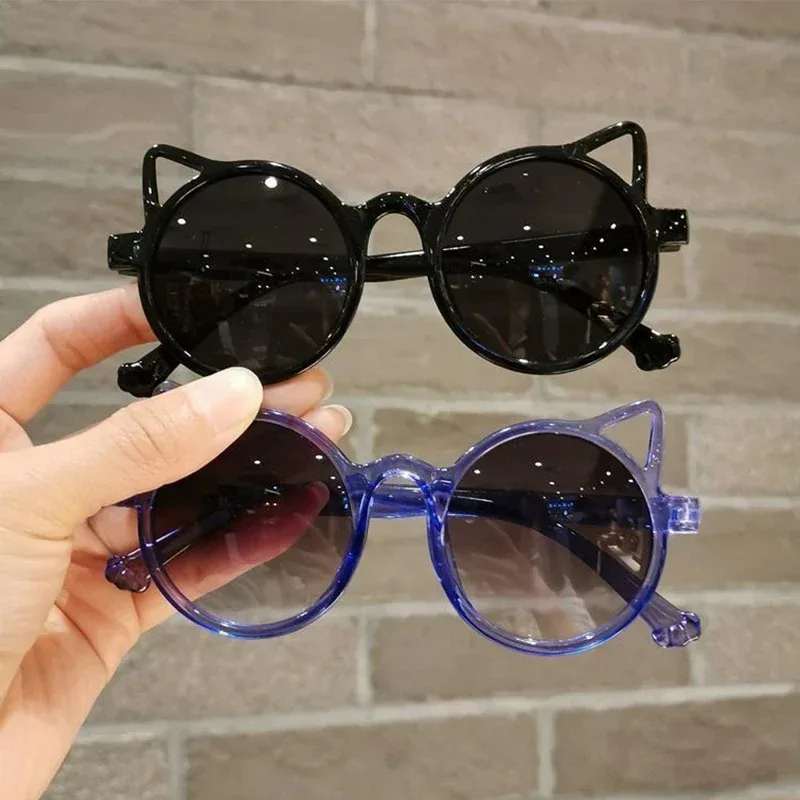 Mädchen Jungen Niedliche Tier Cartoon Ohren Sonnenbrille Outdoor Sonnenschutz Kinder Schöne Vintage Sonnenbrille Schutz Klassische Kinder – Detail 3